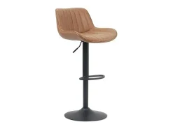 Taburete de bar estilo vintage color coñac. Colección FERNAND