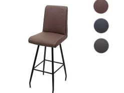 Taburete de bar giratorio MCW-H72, marrón