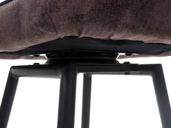 Taburete de bar giratorio MCW-H72, marrón