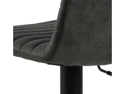 Taburete de bar Kimmy gris, negro.