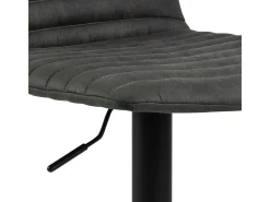 Taburete de bar Kimmy gris, negro.