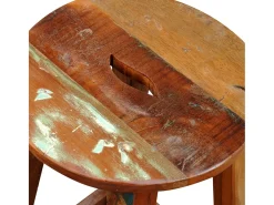 Taburete de bar madera maciza reciclada