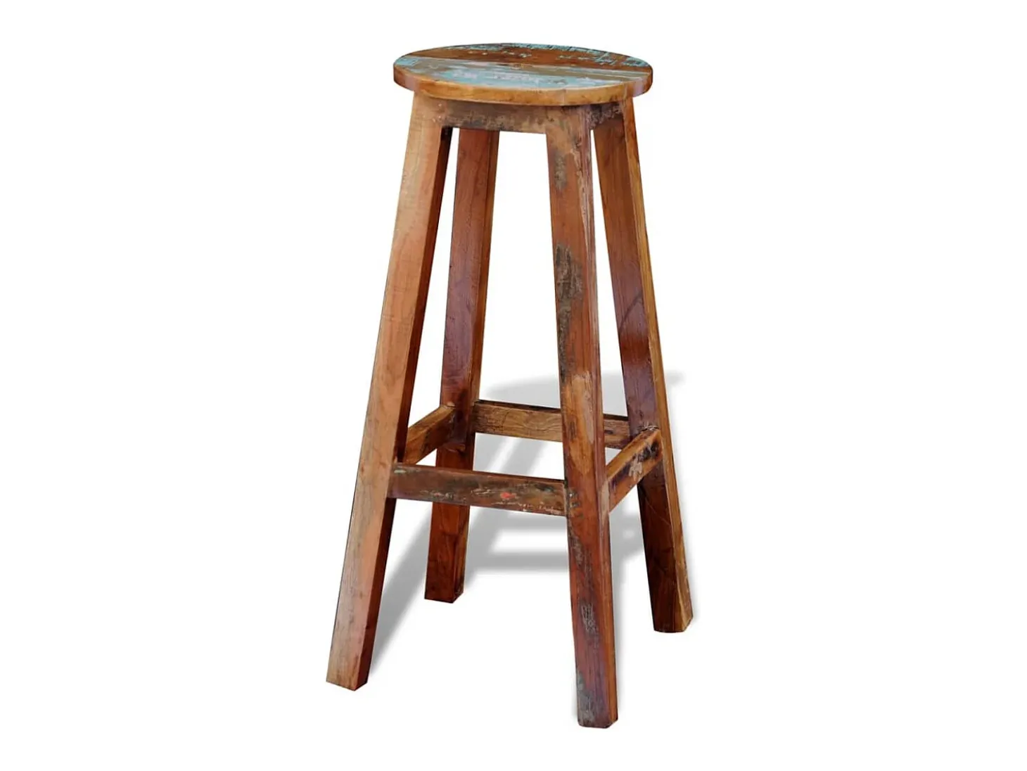 Taburete de bar madera maciza reciclada
