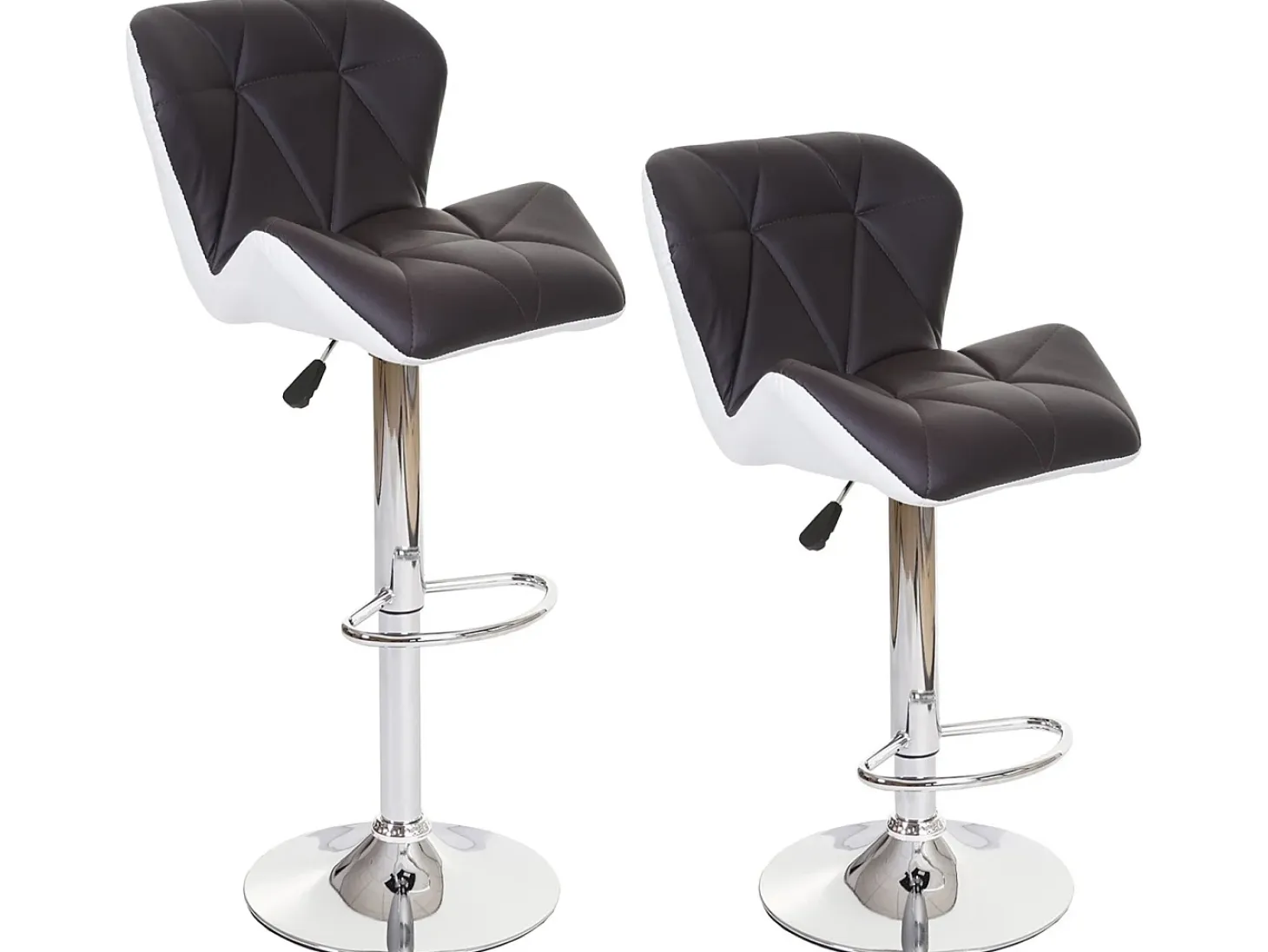 Taburete de bar MCW-A92 (set de 2), marrón