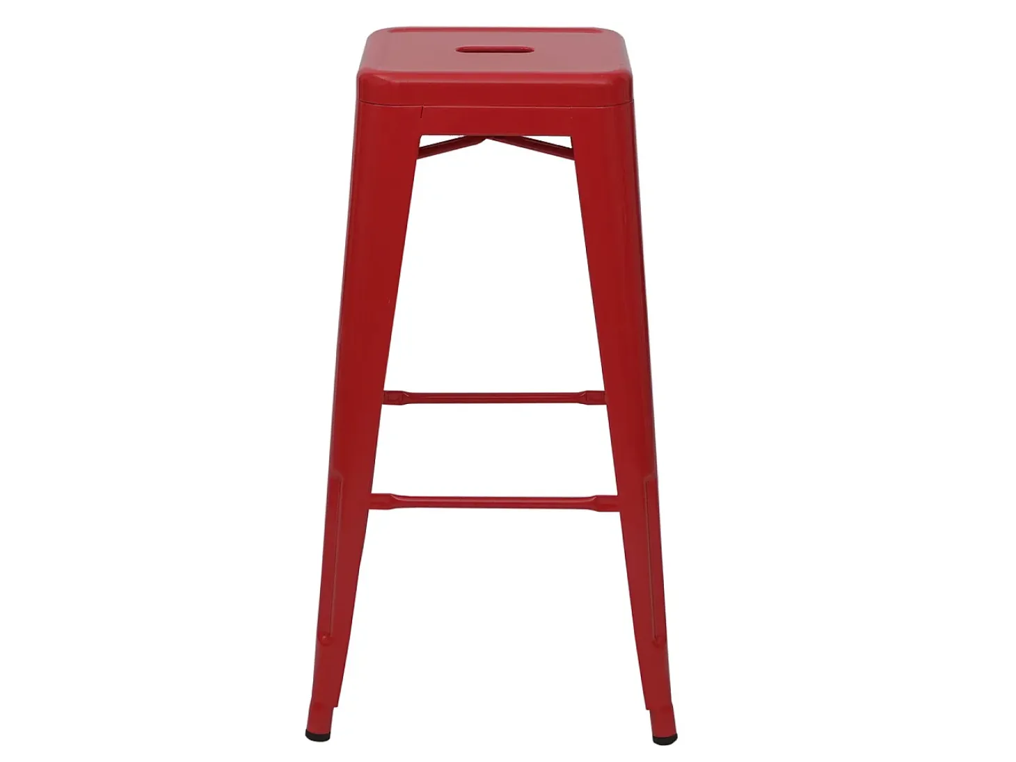 Taburete de bar MCW-A73 (set de 2), rojo