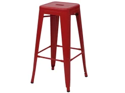 Taburete de bar MCW-A73 (set de 2), rojo