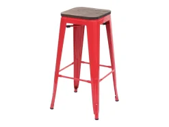 Taburete de bar MCW-A73 (set de 2), rojo
