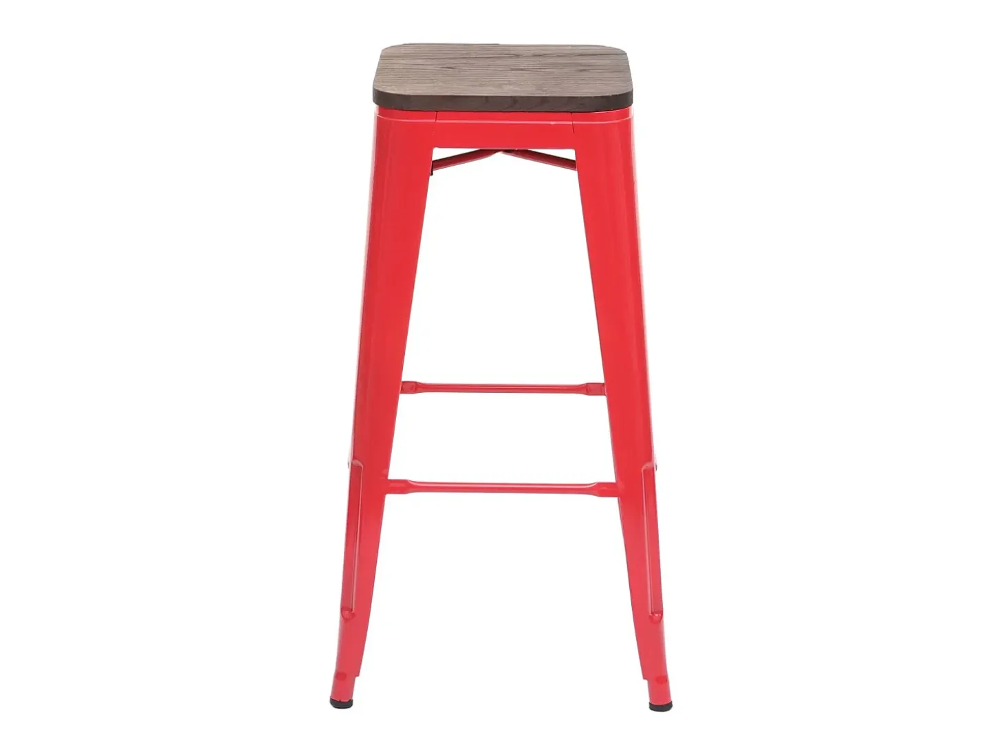Taburete de bar MCW-A73 (set de 2), rojo