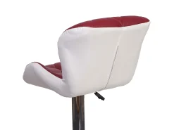 Taburete de bar MCW-A92 (set de 2), burdeos