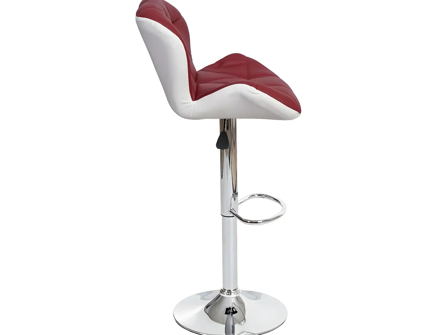 Taburete de bar MCW-A92 (set de 2), burdeos