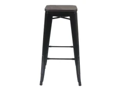 Taburete de bar MCW-A73 (set de 2), negro