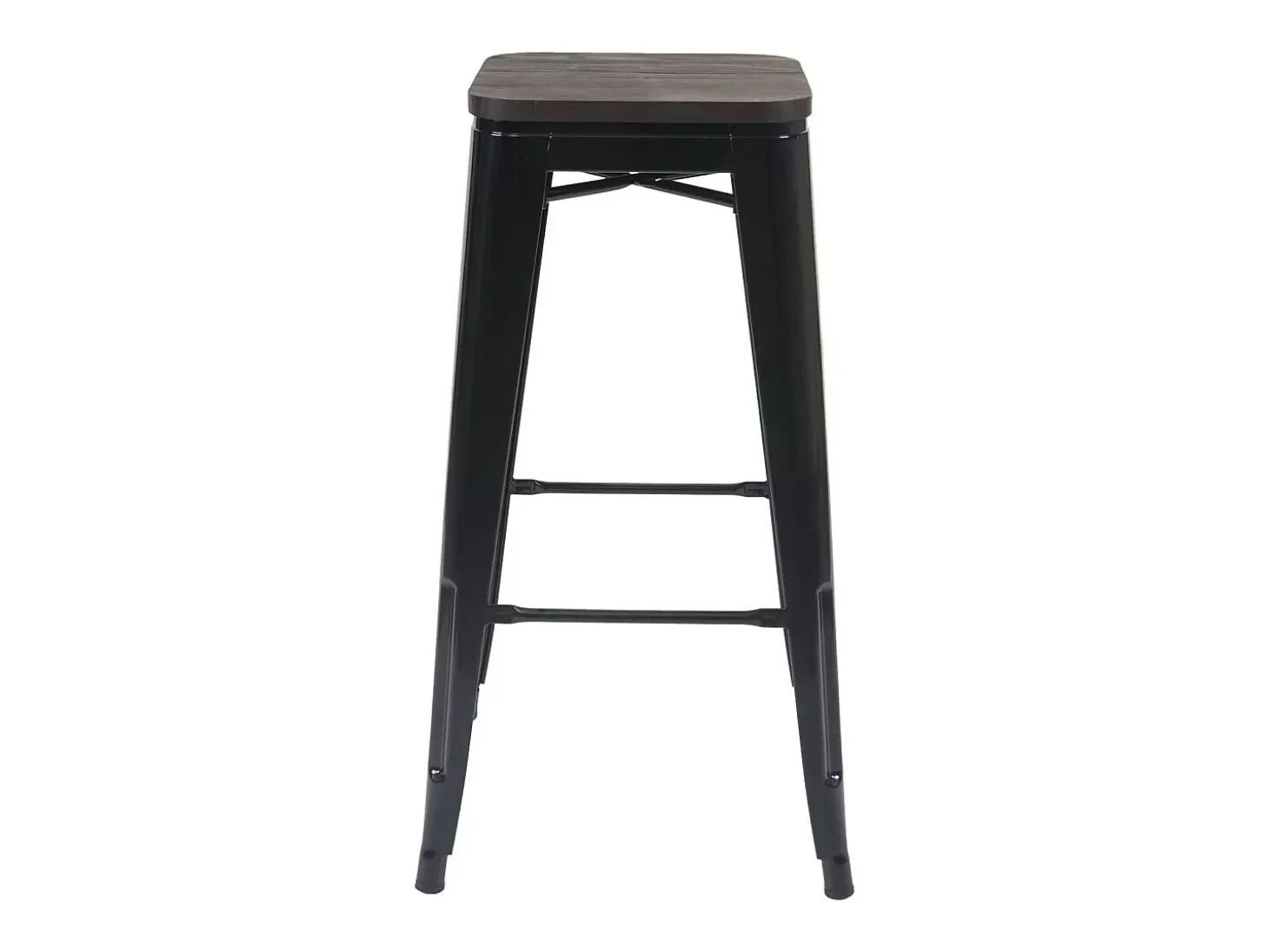 Taburete de bar MCW-A73 (set de 2), negro