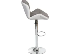 Taburete de bar MCW-A92 (set de 2), gris topo