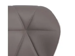 Taburete de bar MCW-A92 (set de 2), gris topo
