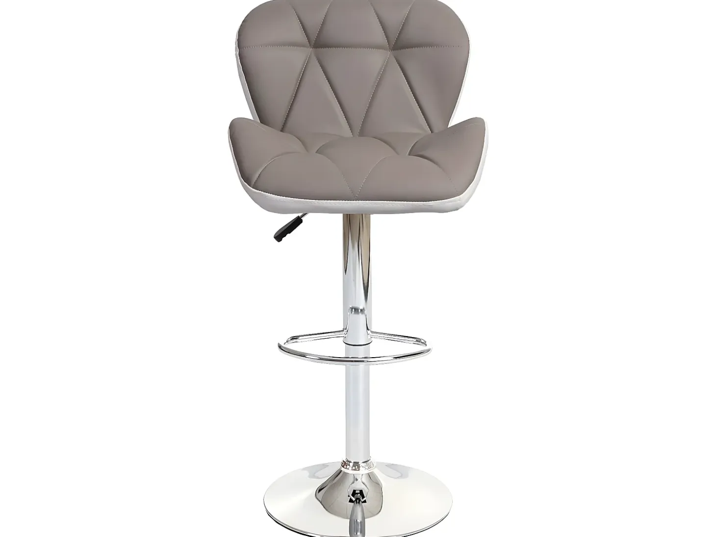Taburete de bar MCW-A92 (set de 2), gris topo
