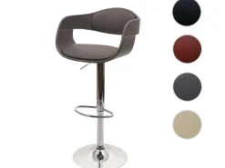 Taburete de bar MCW-A47b, gris mate