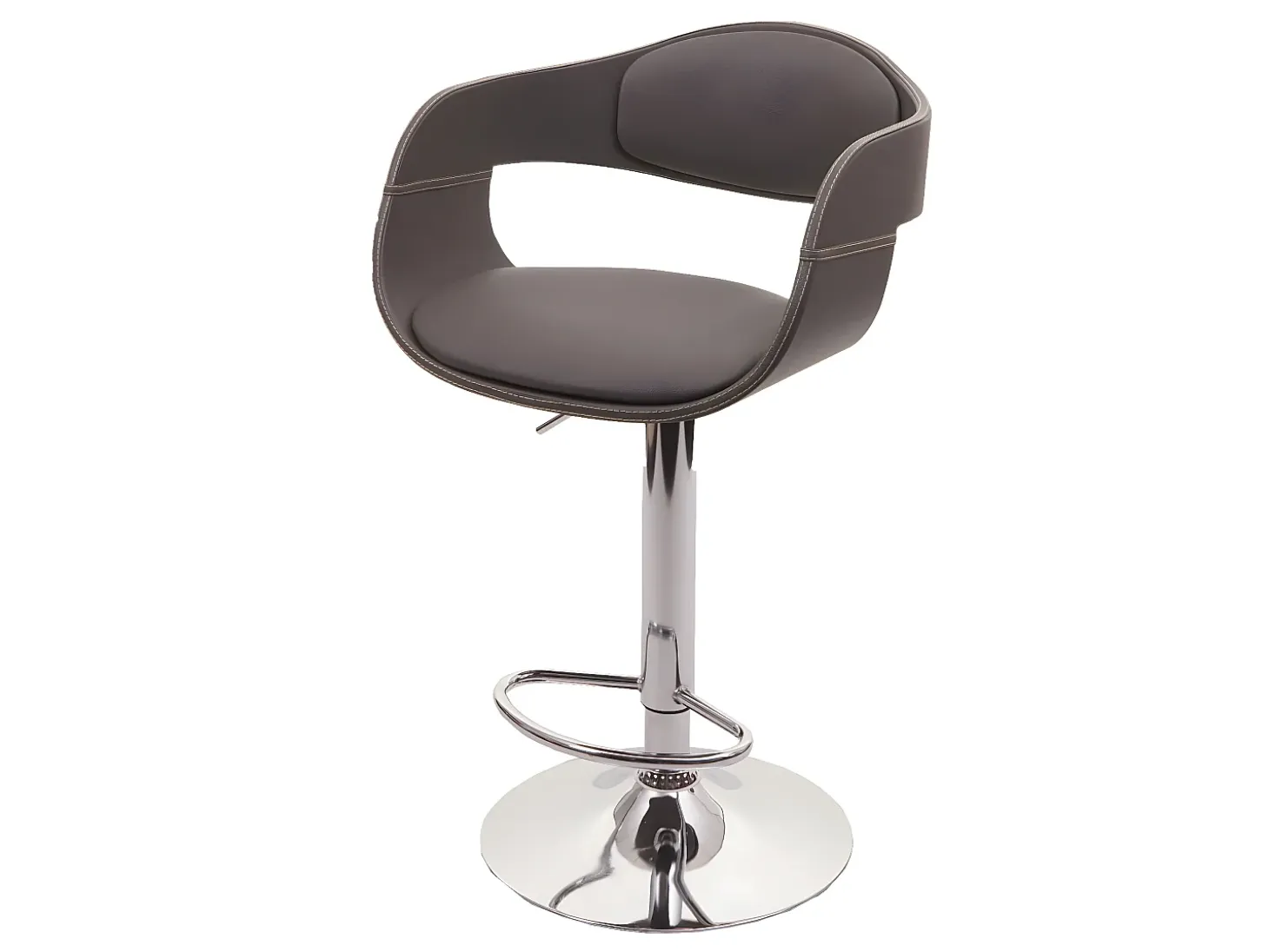 Taburete de bar MCW-A47b, gris mate