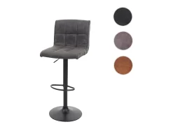 Taburete de bar MCW-B13, vintage gris oscuro
