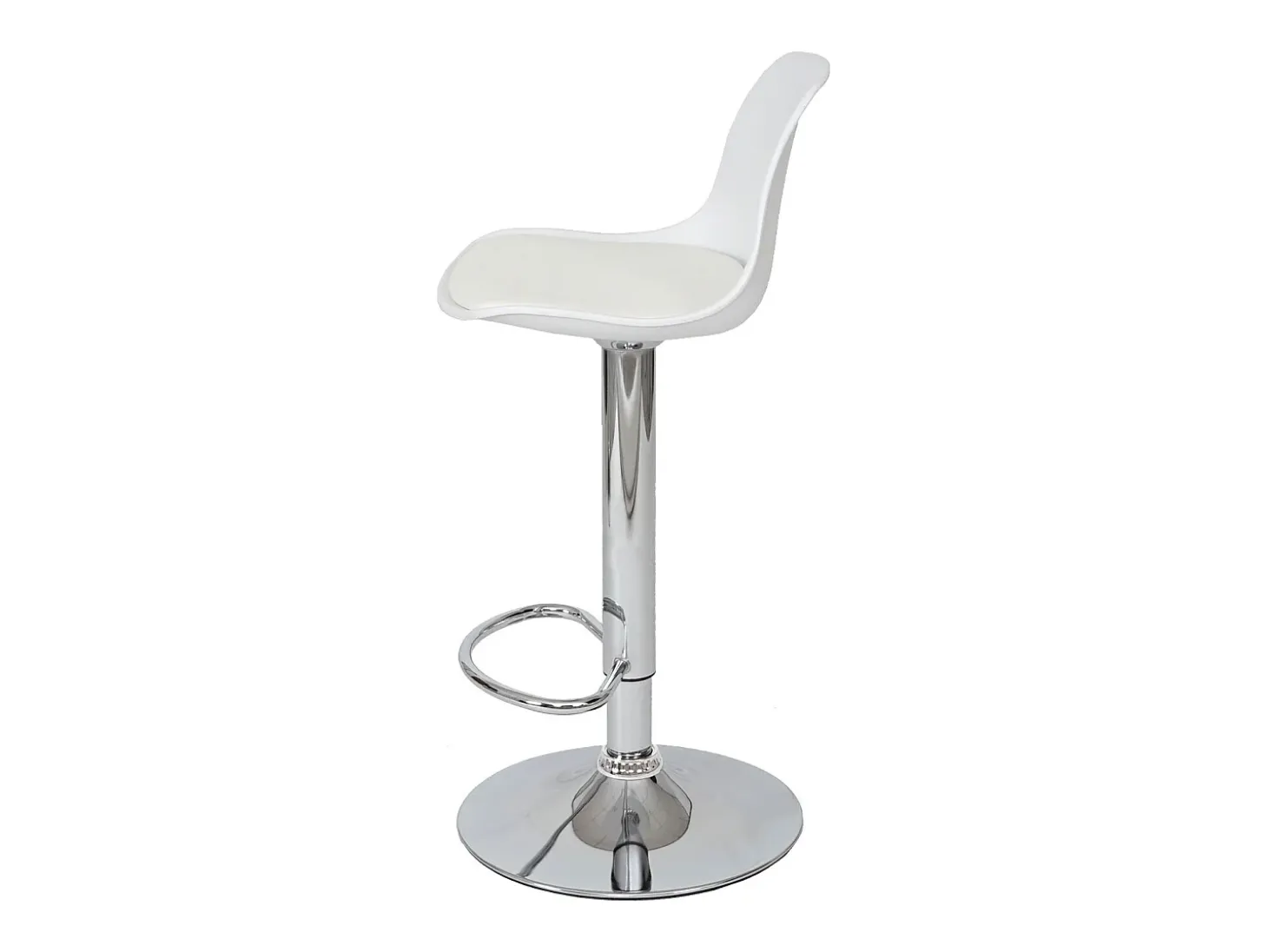 Taburete de bar MCW-B14 (juego de 2), blanco