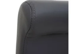 Taburete de bar MCW-C33, gris mate, patas claras, imitación de cuero