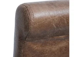 Taburete de bar MCW-C33 (juego de 2), imitación de ante, patas claras, tela/textil