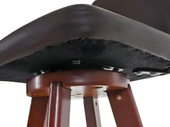 Taburete de bar MCW-C43 (juego de 2), marrón