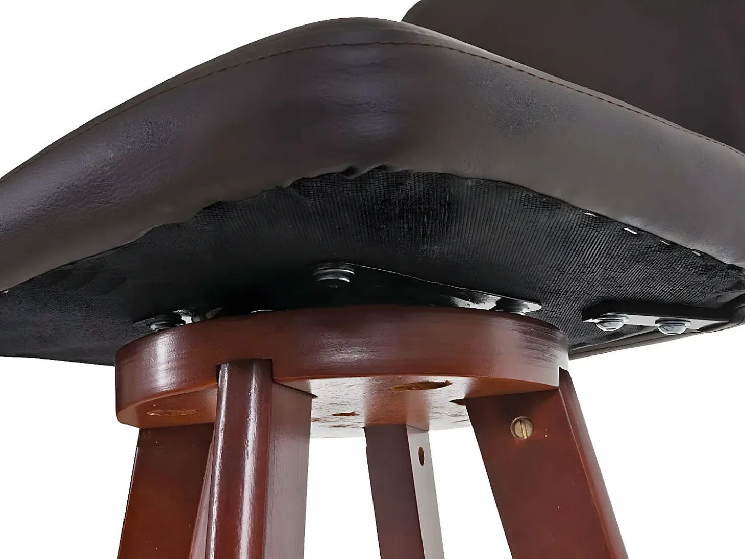 Taburete de bar MCW-C43 (juego de 2), marrón