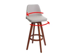 Taburete de bar MCW-C43 (juego de 2), taupe