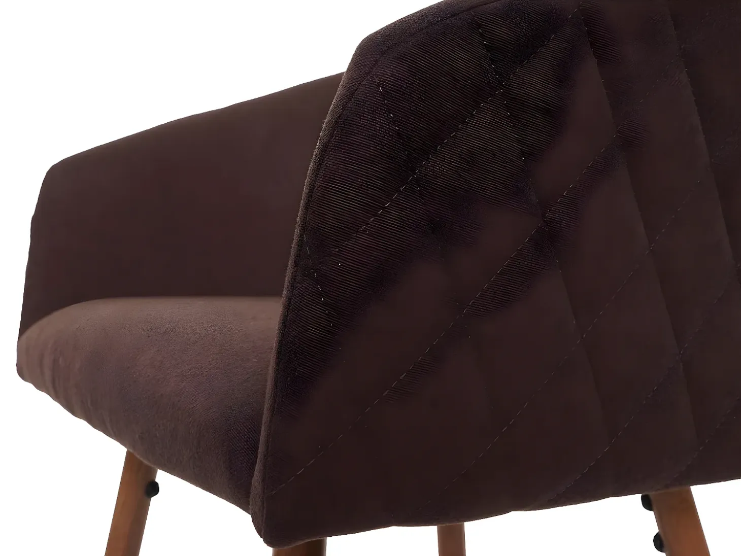 Taburete de bar MCW-D72 (juego de 2), tela/textil, marrón