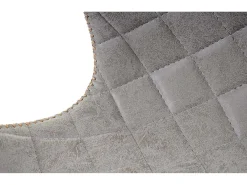Taburete de bar MCW-E55 (juego de 2), imitación de cuero ante gris
