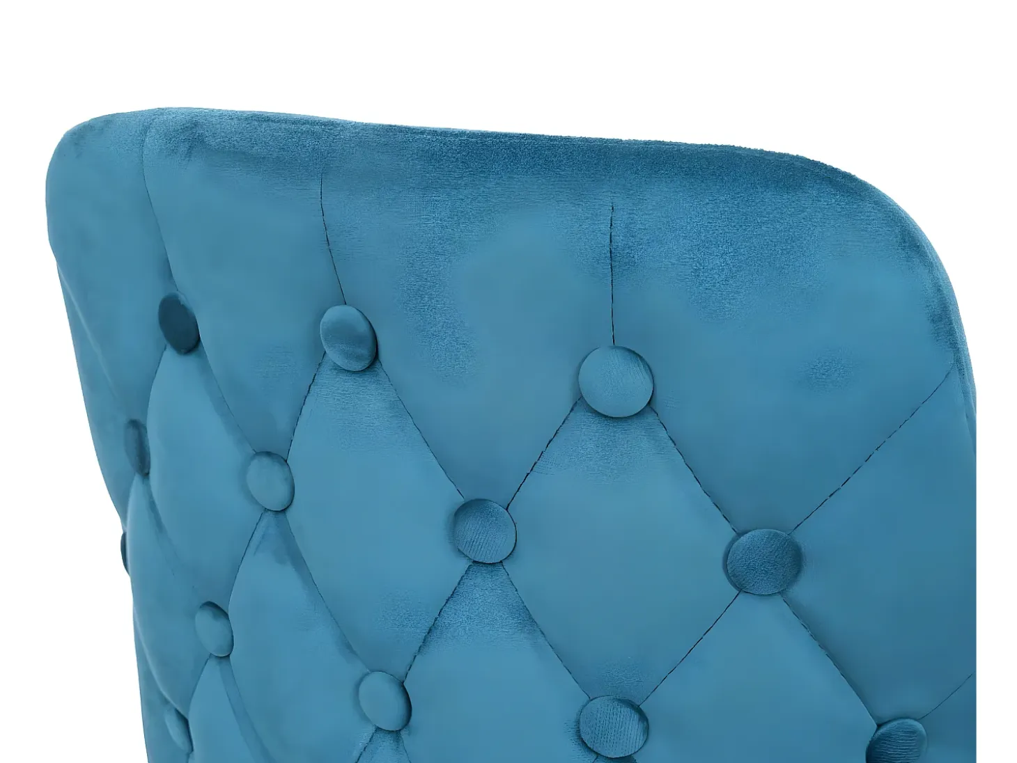 Taburete de bar MCW-E70 (set de 2) terciopelo, azul petróleo