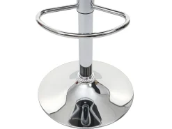Taburete de bar MCW-F16, blanco-negro