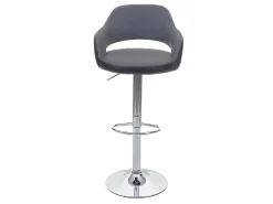 Taburete de bar MCW-F16 (juego de 2), gris-negro