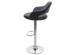 Taburete de bar MCW-F16 (juego de 2), gris-negro