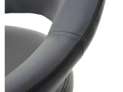 Taburete de bar MCW-F16 (juego de 2), gris-negro