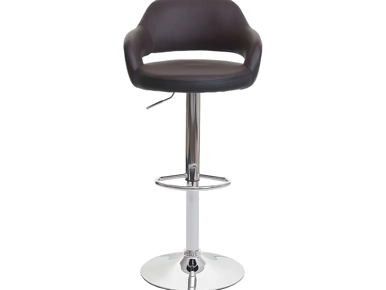 Taburete de bar MCW-F16 (juego de 2), marrón-negro