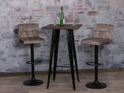 Taburete de bar MCW-G87 (juego de 2), marrón