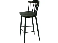 Taburete de bar MCW-G69b (set de 2), antracita