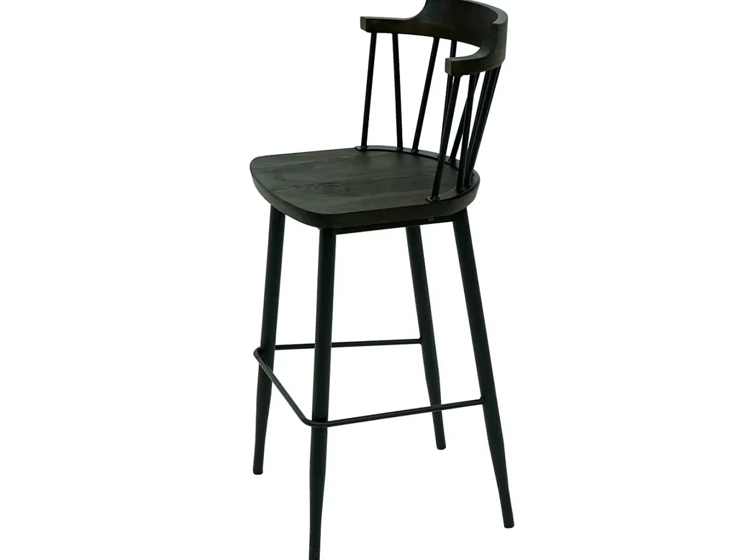 Taburete de bar MCW-G69b (set de 2), antracita