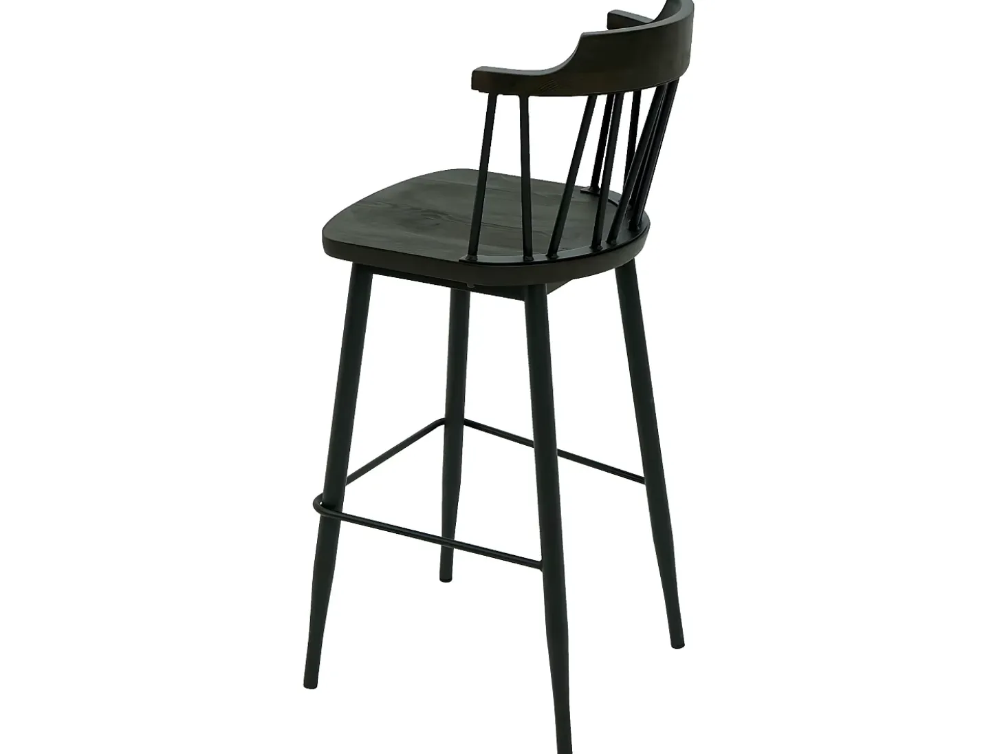 Taburete de bar MCW-G69b (set de 2), antracita