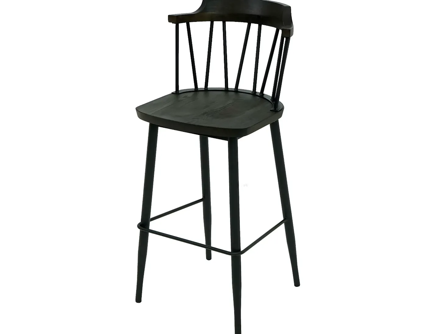 Taburete de bar MCW-G69b (set de 2), antracita