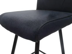 Taburete de bar MCW-H72, gris oscuro