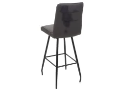 Taburete de bar MCW-H72, gris-marrón