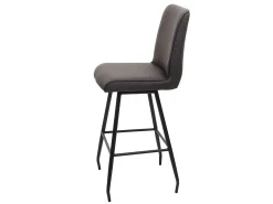 Taburete de bar MCW-H72, gris-marrón