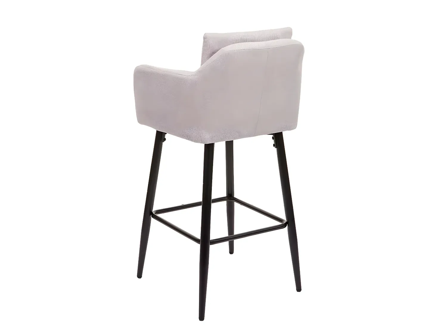 Taburete de bar MCW-H93, tela/textil crema-beige