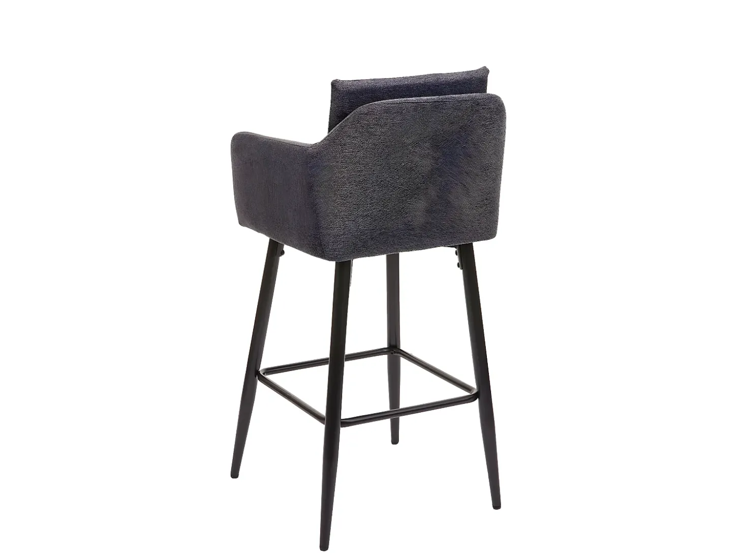 Taburete de bar MCW-H93, tela/textil gris oscuro