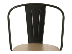 Taburete de bar MCW-H10a (juego de 2), vintage beige