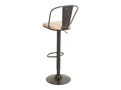 Taburete de bar MCW-H10a (juego de 2), vintage beige