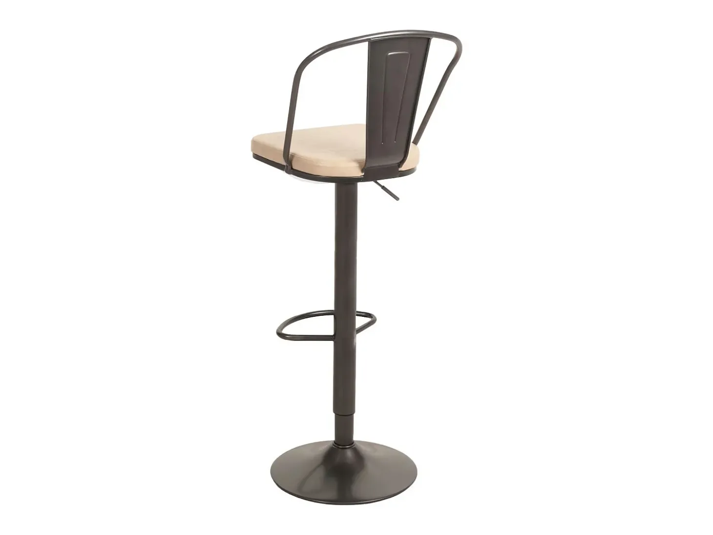 Taburete de bar MCW-H10a (juego de 2), vintage beige