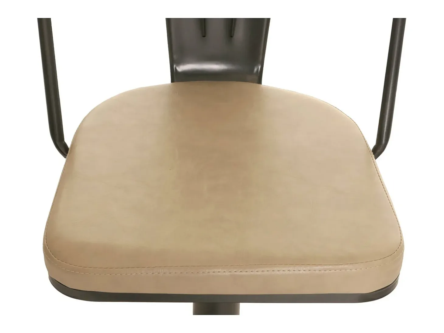 Taburete de bar MCW-H10a (juego de 2), vintage beige